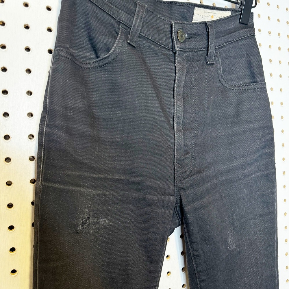 Imogene + Willie | Elizabeth Black High Rise Distressed Jeans Size 24 - Picture 2 of 6